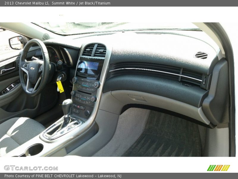 Summit White / Jet Black/Titanium 2013 Chevrolet Malibu LS