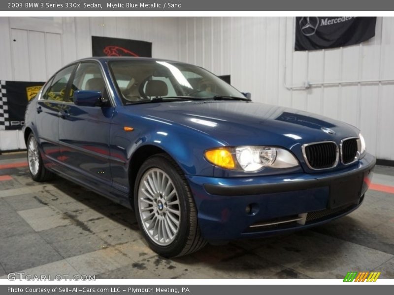 Mystic Blue Metallic / Sand 2003 BMW 3 Series 330xi Sedan