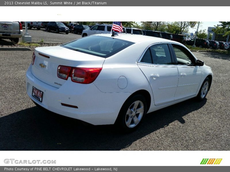 Summit White / Jet Black/Titanium 2013 Chevrolet Malibu LS