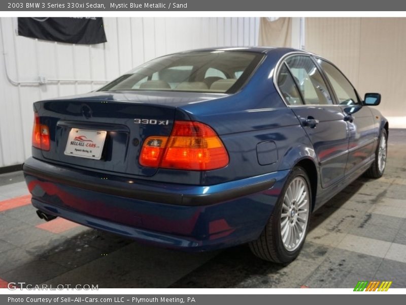 Mystic Blue Metallic / Sand 2003 BMW 3 Series 330xi Sedan