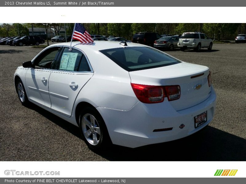 Summit White / Jet Black/Titanium 2013 Chevrolet Malibu LS