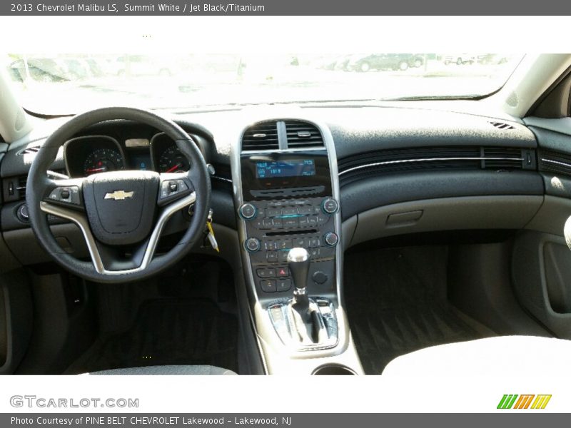 Summit White / Jet Black/Titanium 2013 Chevrolet Malibu LS
