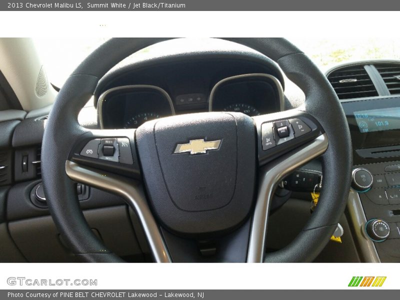 Summit White / Jet Black/Titanium 2013 Chevrolet Malibu LS