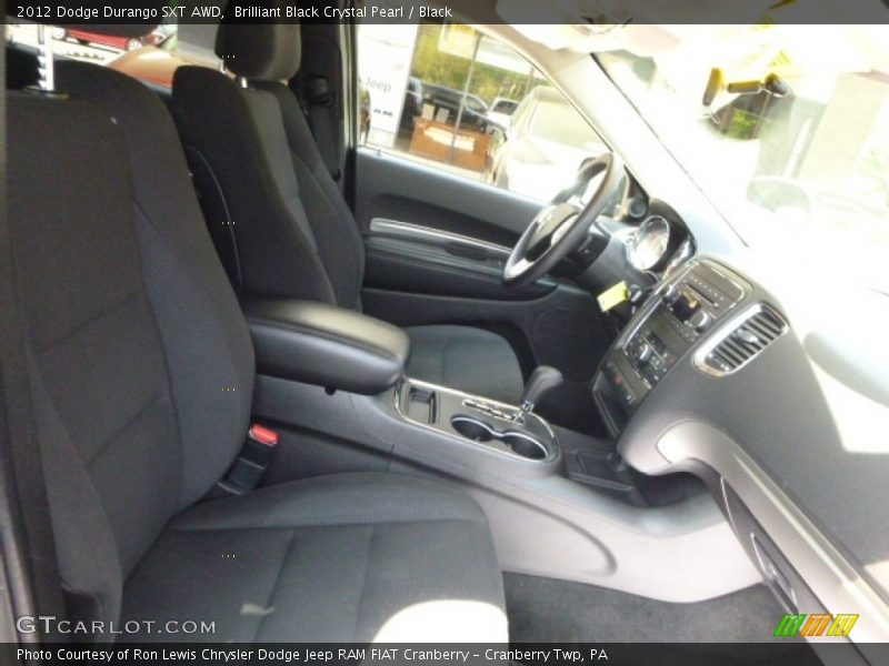 Brilliant Black Crystal Pearl / Black 2012 Dodge Durango SXT AWD