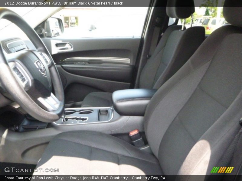 Brilliant Black Crystal Pearl / Black 2012 Dodge Durango SXT AWD
