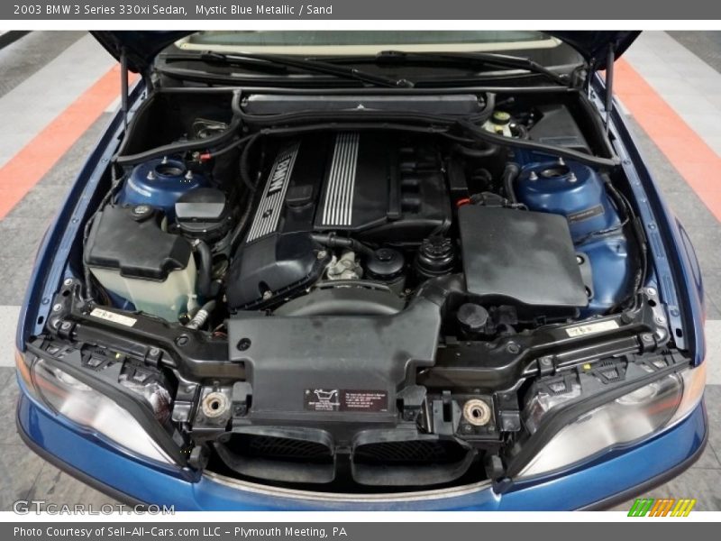Mystic Blue Metallic / Sand 2003 BMW 3 Series 330xi Sedan
