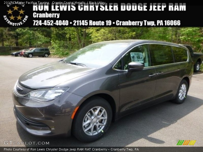 Granite Crystal Metallic / Black/Alloy 2017 Chrysler Pacifica Touring