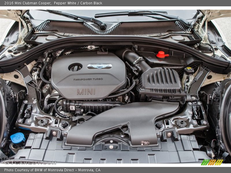  2016 Clubman Cooper Engine - 1.5 Liter TwinPower Turbocharged DOHC 12-Valve VVT 3 Cylinder
