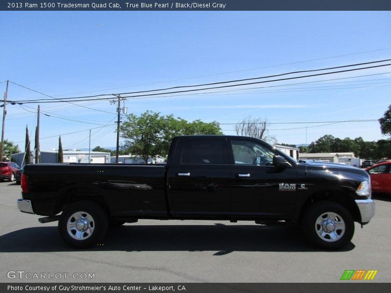 True Blue Pearl / Black/Diesel Gray 2013 Ram 1500 Tradesman Quad Cab