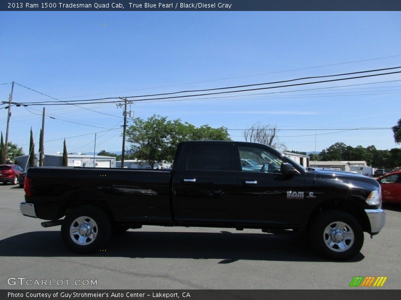 True Blue Pearl / Black/Diesel Gray 2013 Ram 1500 Tradesman Quad Cab