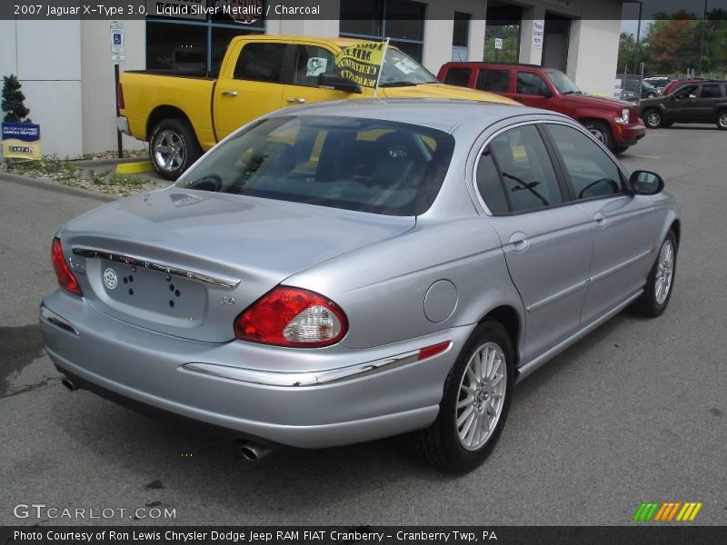 Liquid Silver Metallic / Charcoal 2007 Jaguar X-Type 3.0