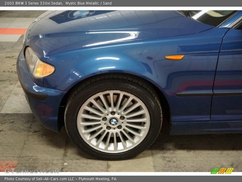 Mystic Blue Metallic / Sand 2003 BMW 3 Series 330xi Sedan