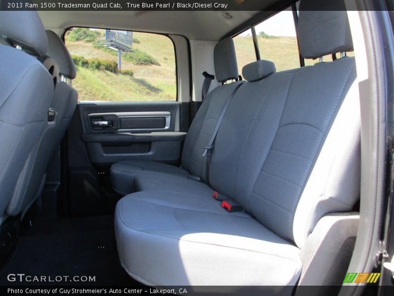True Blue Pearl / Black/Diesel Gray 2013 Ram 1500 Tradesman Quad Cab