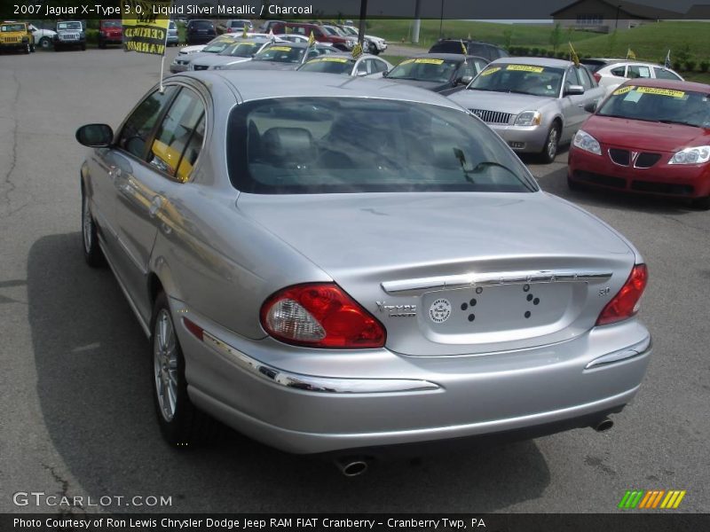 Liquid Silver Metallic / Charcoal 2007 Jaguar X-Type 3.0
