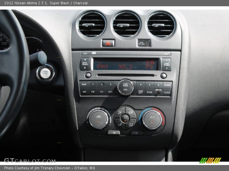 Super Black / Charcoal 2012 Nissan Altima 2.5 S