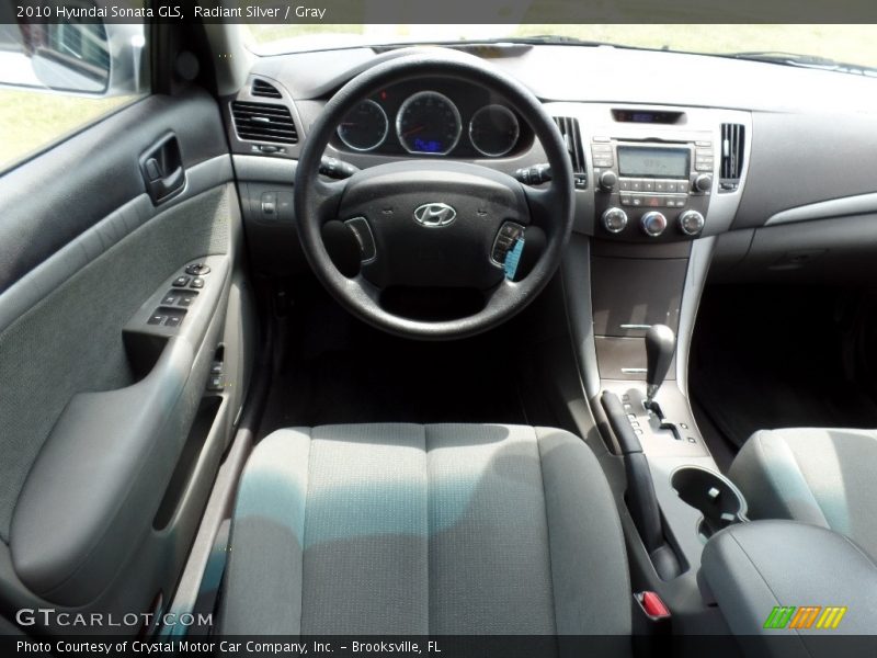 Radiant Silver / Gray 2010 Hyundai Sonata GLS