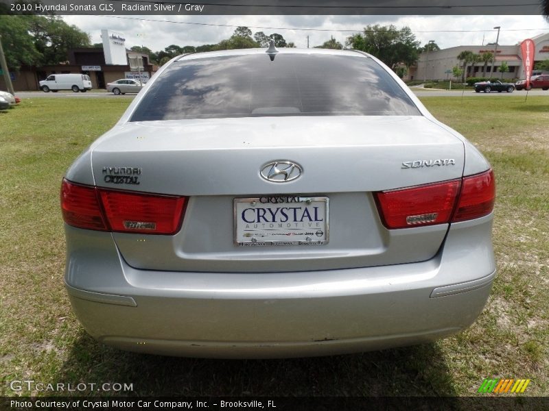 Radiant Silver / Gray 2010 Hyundai Sonata GLS