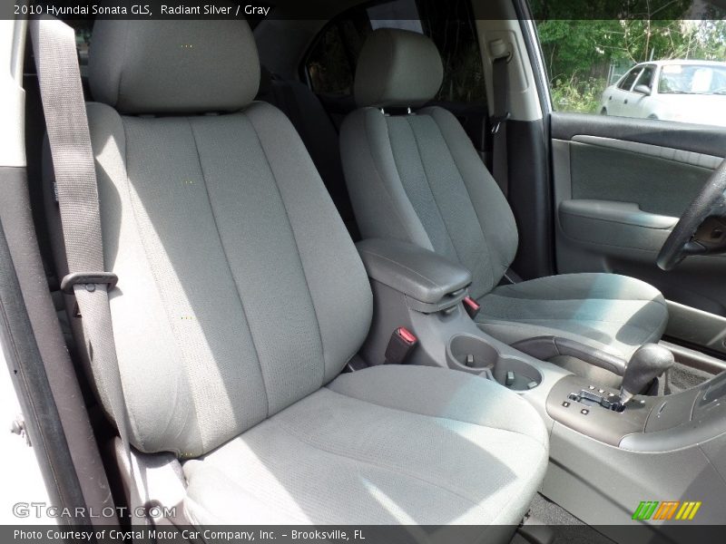 Radiant Silver / Gray 2010 Hyundai Sonata GLS