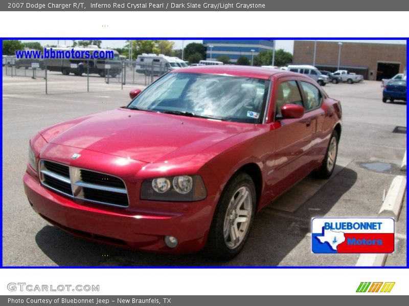 Inferno Red Crystal Pearl / Dark Slate Gray/Light Graystone 2007 Dodge Charger R/T