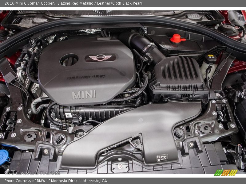 Blazing Red Metallic / Leather/Cloth Black Pearl 2016 Mini Clubman Cooper