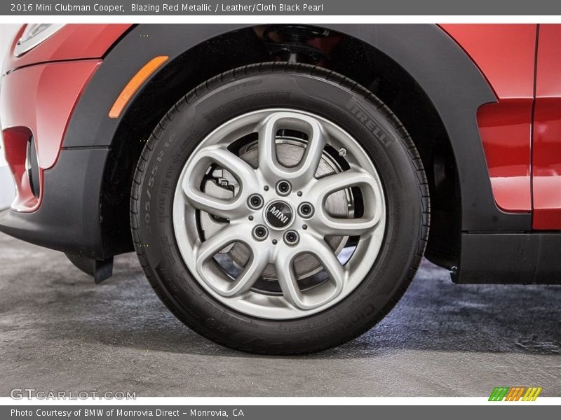 Blazing Red Metallic / Leather/Cloth Black Pearl 2016 Mini Clubman Cooper