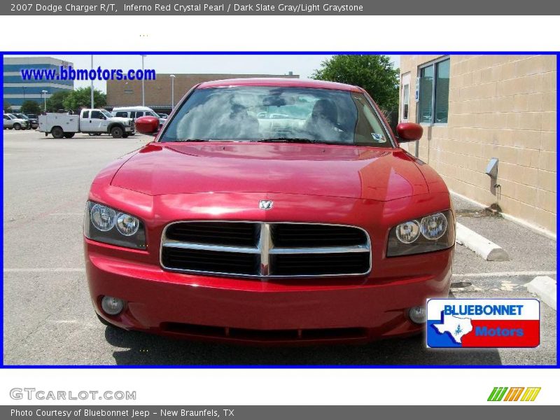 Inferno Red Crystal Pearl / Dark Slate Gray/Light Graystone 2007 Dodge Charger R/T