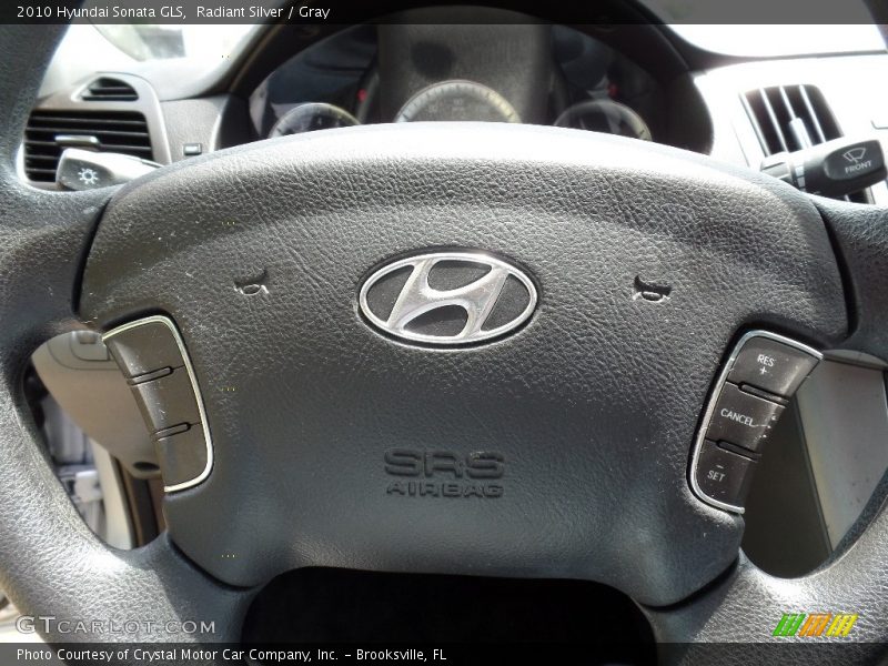 Radiant Silver / Gray 2010 Hyundai Sonata GLS
