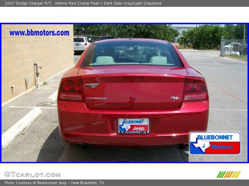Inferno Red Crystal Pearl / Dark Slate Gray/Light Graystone 2007 Dodge Charger R/T