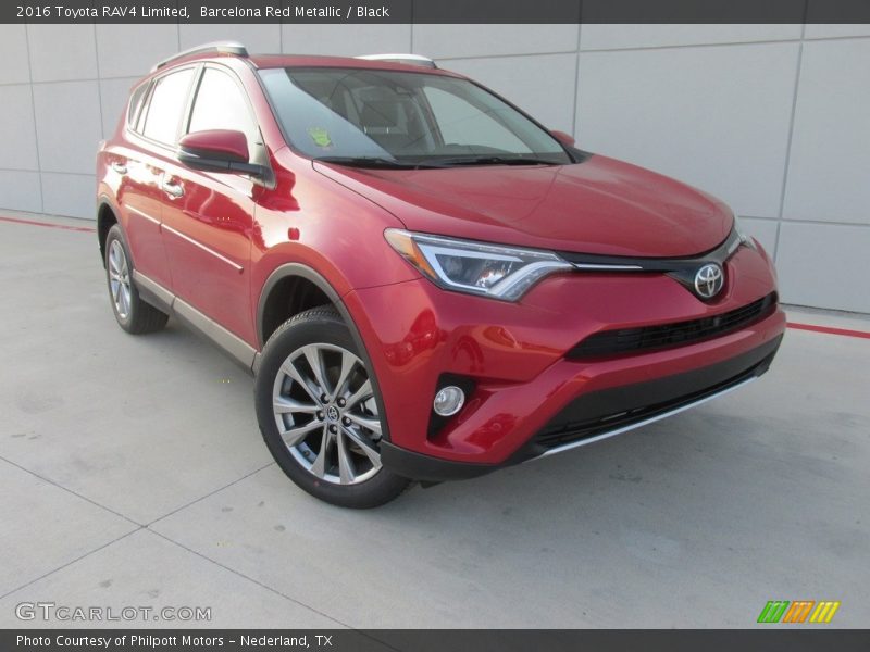 Barcelona Red Metallic / Black 2016 Toyota RAV4 Limited