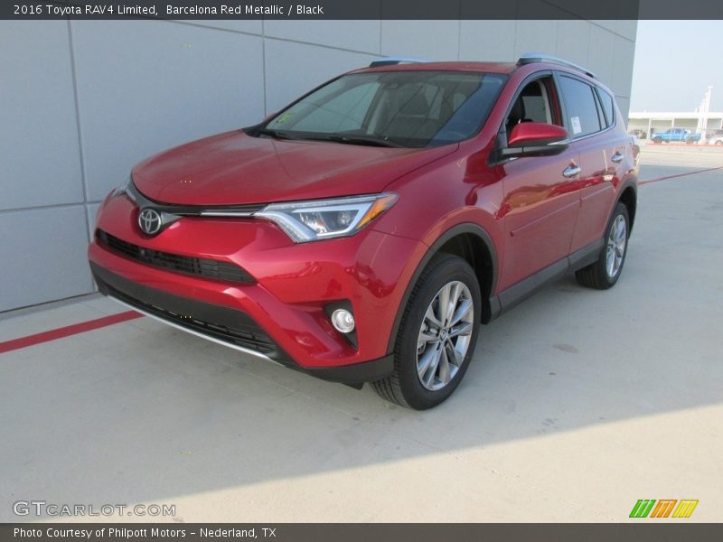 Barcelona Red Metallic / Black 2016 Toyota RAV4 Limited