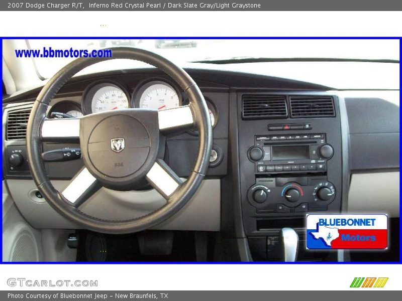 Inferno Red Crystal Pearl / Dark Slate Gray/Light Graystone 2007 Dodge Charger R/T