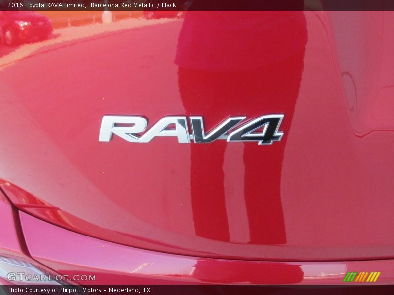 Barcelona Red Metallic / Black 2016 Toyota RAV4 Limited