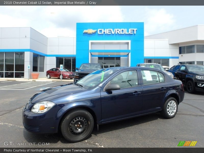 Imperial Blue Metallic / Gray 2010 Chevrolet Cobalt LS Sedan