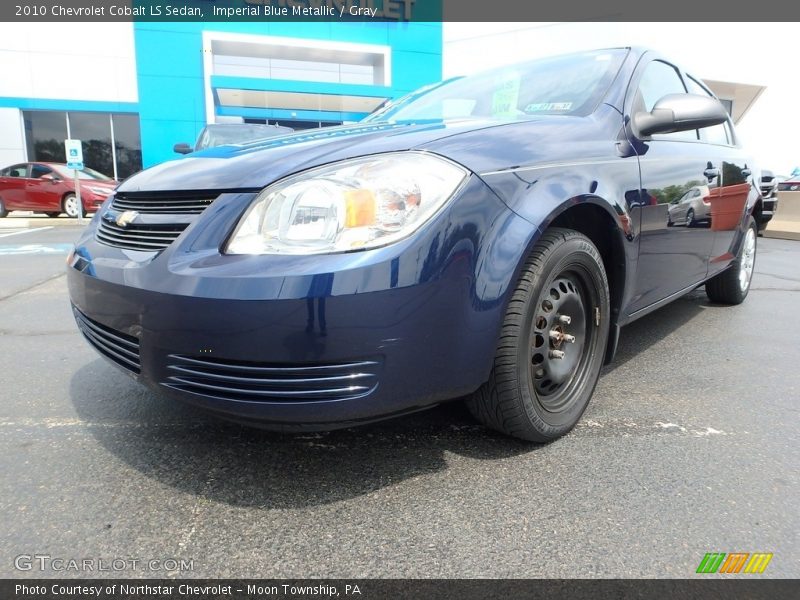 Imperial Blue Metallic / Gray 2010 Chevrolet Cobalt LS Sedan