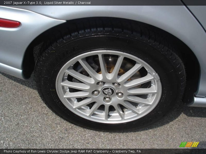 Liquid Silver Metallic / Charcoal 2007 Jaguar X-Type 3.0