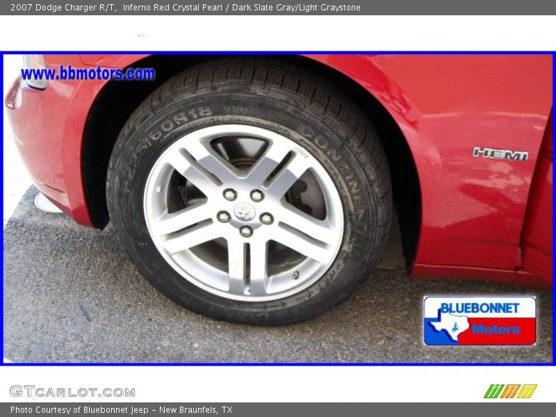 Inferno Red Crystal Pearl / Dark Slate Gray/Light Graystone 2007 Dodge Charger R/T