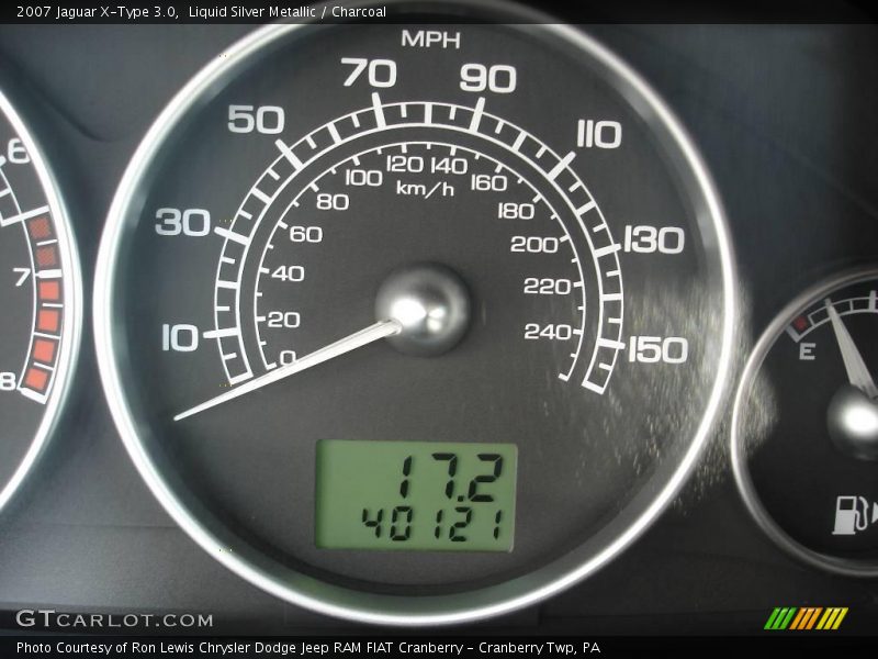Liquid Silver Metallic / Charcoal 2007 Jaguar X-Type 3.0