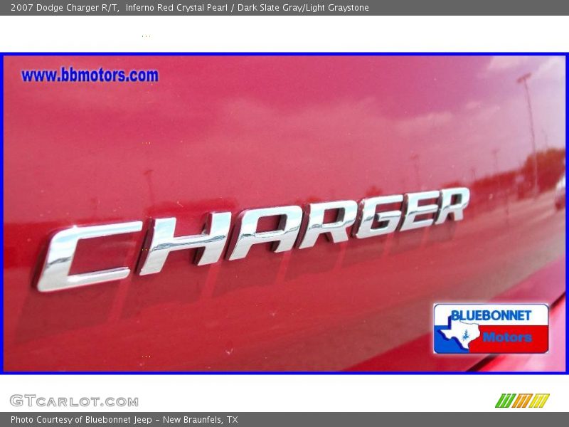 Inferno Red Crystal Pearl / Dark Slate Gray/Light Graystone 2007 Dodge Charger R/T
