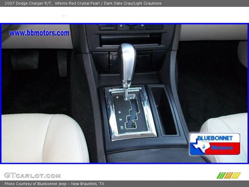 Inferno Red Crystal Pearl / Dark Slate Gray/Light Graystone 2007 Dodge Charger R/T