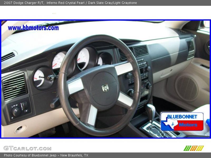 Inferno Red Crystal Pearl / Dark Slate Gray/Light Graystone 2007 Dodge Charger R/T