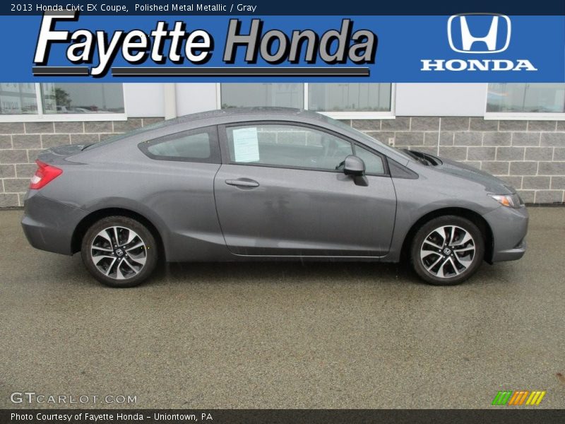 Polished Metal Metallic / Gray 2013 Honda Civic EX Coupe