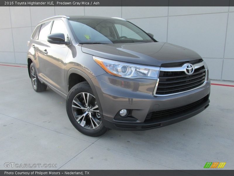 Predawn Gray Mica / Ash 2016 Toyota Highlander XLE