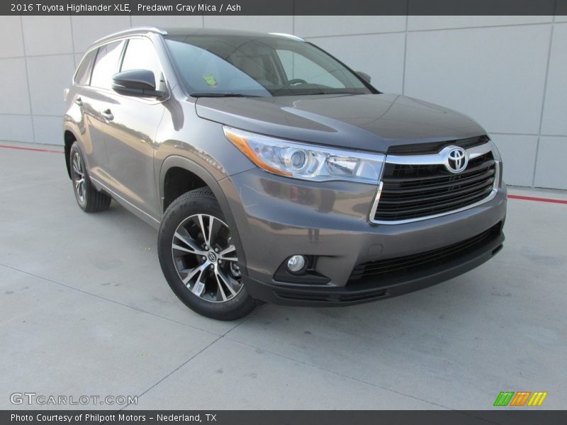 Predawn Gray Mica / Ash 2016 Toyota Highlander XLE