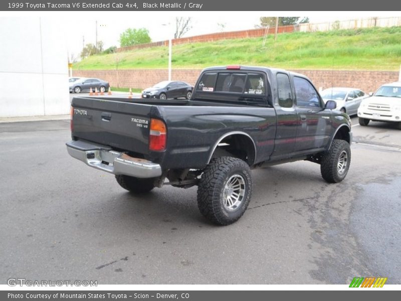 Black Metallic / Gray 1999 Toyota Tacoma V6 Extended Cab 4x4