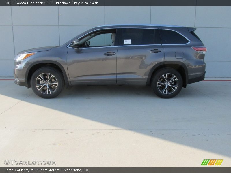 Predawn Gray Mica / Ash 2016 Toyota Highlander XLE