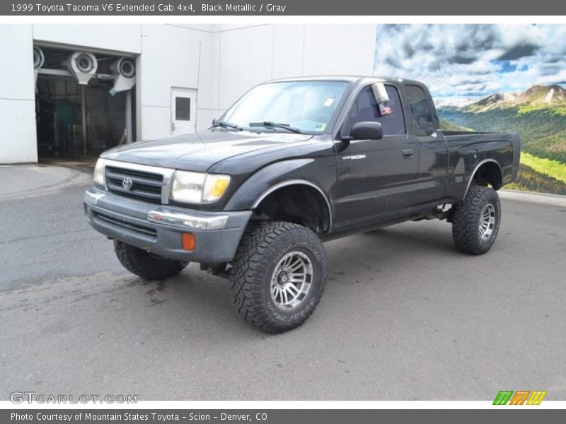 Black Metallic / Gray 1999 Toyota Tacoma V6 Extended Cab 4x4