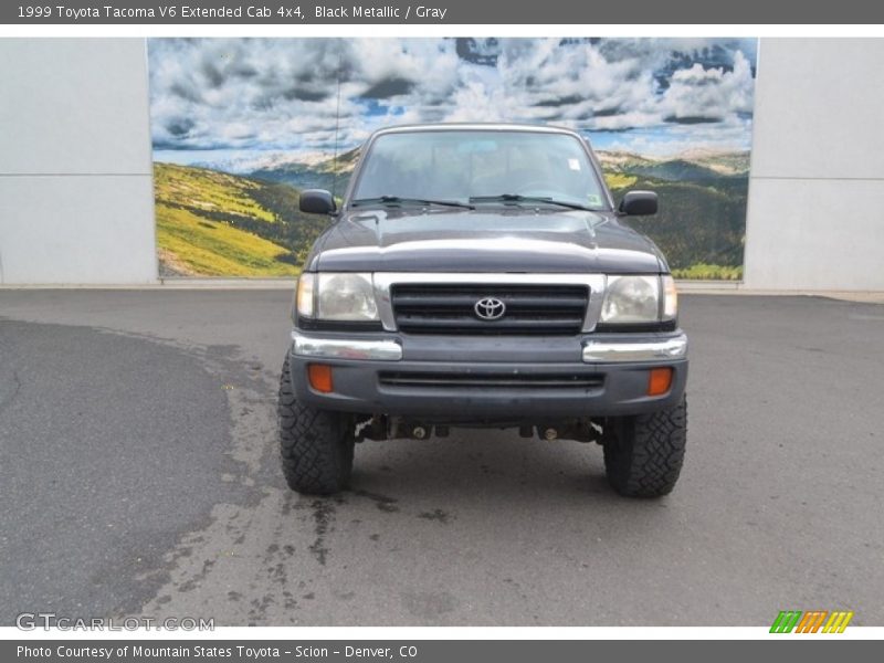 Black Metallic / Gray 1999 Toyota Tacoma V6 Extended Cab 4x4