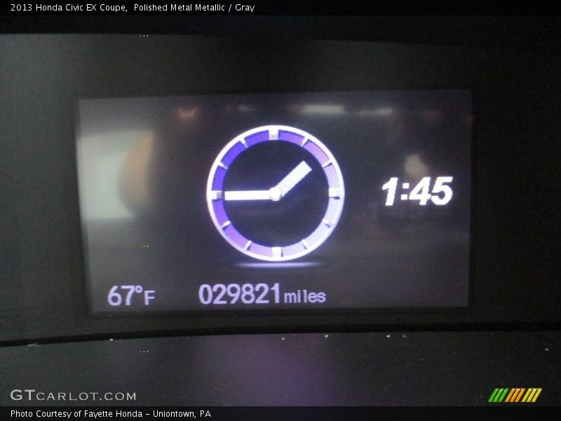 Polished Metal Metallic / Gray 2013 Honda Civic EX Coupe