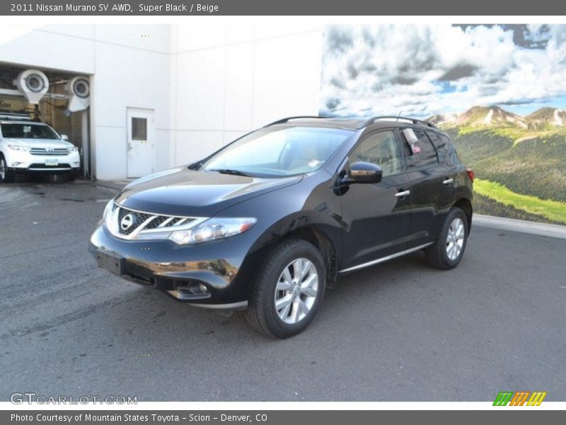Super Black / Beige 2011 Nissan Murano SV AWD