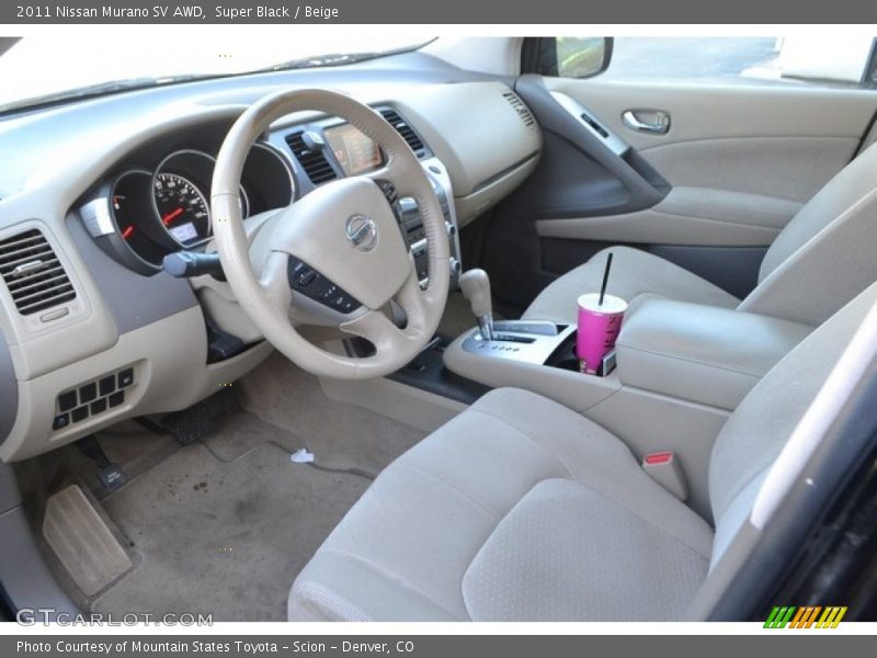 Super Black / Beige 2011 Nissan Murano SV AWD